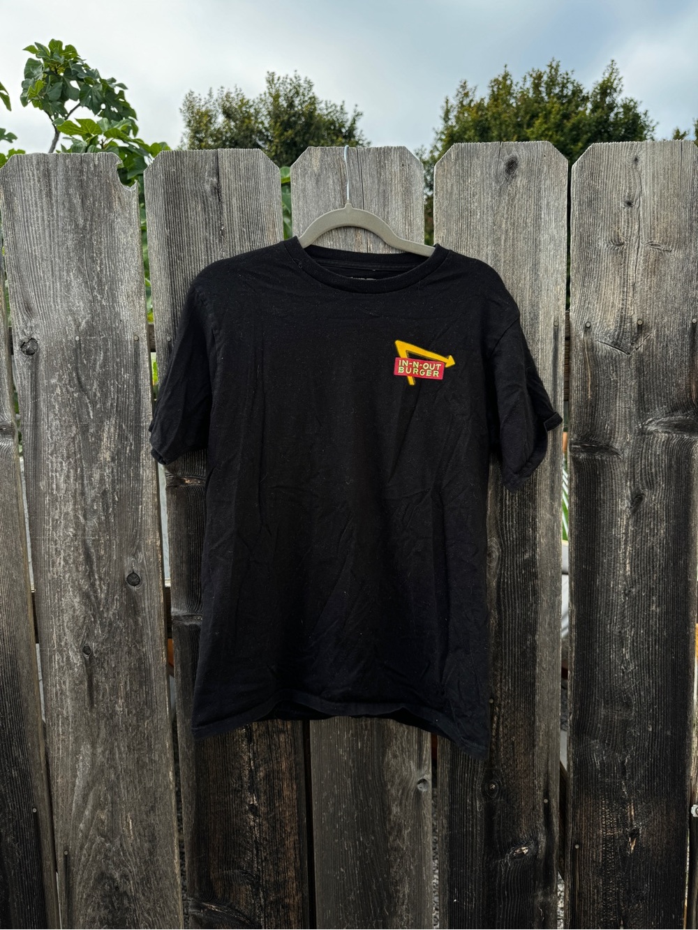 In-n-Out Burger Black Short Sleeve Logo Tee Crew Neck